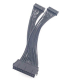 Power Supply 24-pin Motherboard Splitter Cable, Dual Motherboard Extension Cable Female to Male Y Adapter Cable