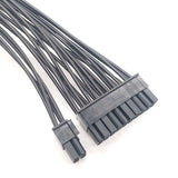 Power Supply 24-pin Motherboard Splitter Cable, Dual Motherboard Extension Cable Female to Male Y Adapter Cable