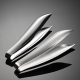 Hand Hammered Stainless Steel Serving Tongs
 Stainless Steel Utility Tongs, Set of 2
 Light Force for Firm Grip, Stainless Steel