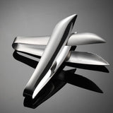 Hand Hammered Stainless Steel Serving Tongs
 Stainless Steel Utility Tongs, Set of 2
 Light Force for Firm Grip, Stainless Steel