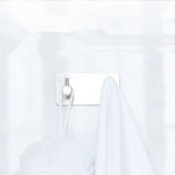 Self Adhesive Stainless Steel Hooks,Wall Mounted Heavy Duty Hanger,Key Rack Towel Hooks for Bathroom,Living Room,Kitchen (2 hooks)
