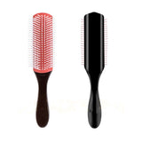 9-Rows Cushion Nylon Bristle Hair Brush Women Men Curly Wet or Dry Hair Classic Detangling Brushes for Separating Shaping Defining In Australia - Darrahopens