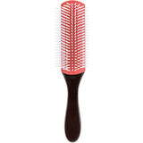 9-Rows Cushion Nylon Bristle Hair Brush Women Men Curly Wet or Dry Hair Classic Detangling Brushes for Separating Shaping Defining