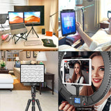 Tripod Mount Adapter 360 Degree Rotatable Universal Tablet Clamp Holder for Phone Tablet, for Tripod, Monopod