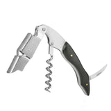 Sommelier Waiter Corkscrew Spring Loaded Double Lever Wine Opener Waiter’s Bartender Accessory, Stainless Steel and Wood,Set of 2 In Australia - Darrahopens