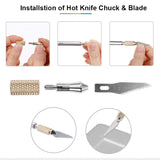 Electric Hot Knife Cutter Tool - Hot Stencil Cutter Multipurpose Heat Knife for Cutting Plastic Electric Hot Knife - Holders Hot