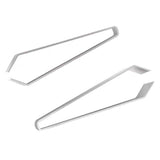 2 Pieces Fish Bone Tweezers, Stainless Steel Flat and Slant Tweezers Pliers Remover Tool 
Depotting Kit Slant Tip Tweezers Kitchen
