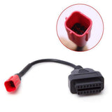 Universal  Motorcycle Diagnostic Adapter Cable Motorcycles Fault Detection Parts for Motorbikes (6 Pin to 16 Pin)