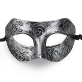 Face Mask Cool Men Greek Roman Fighter Masquerade Cosplay Mask for Fancy Dress Accessory / Masked Ball / Halloween (Silver) In Australia - Darrahopens