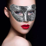 Face Mask Cool Men Greek Roman Fighter Masquerade Cosplay Mask for Fancy Dress Accessory / Masked Ball / Halloween (Silver) In Australia - Darrahopens
