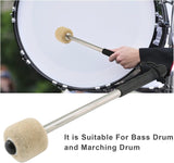 2 Pcs Bass Steel Drum Mallets,Wool Felt Drum Sticks with Stainless Steel Handle,Anti-slip Wool Drum Mallets for Drums Snare Drums