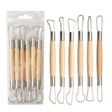 6pcs Clay Sculpting Tools Double Ended Wooden Ribbon Cutter Pottery Clay Modelling Carving Tool for Pottery Ceramics Sculpture In Australia - Darrahopens