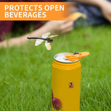 Manual Easy Can Opener, Beverage Can Cover Protector, Plastic Can Openers for Soda Beer Drink, Yellow