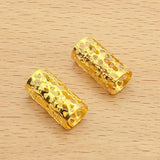 100pcs  Braiding , Silver Gold Hair Coil Meal Cuffs Tubes DIY Braid Rings for Girl Women Hair Braiding