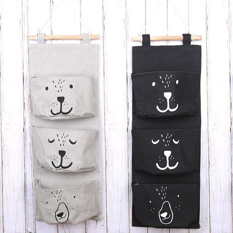Large Wall Hanging Organizer with 3 Storage Pockets-Space saver for Playroom, Bedroom, Baby Nursery, Bedside, Closet. （2pcs） In Australia - Darrahopens