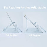 Desk Book Stand Document Holder Heavy Duty Metal Reading Stand for Book Magazine Menu Music Score Speech Draft
