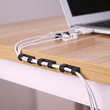 Self-Adhesive Cable Clips Organizer Drop Wire Holder Cord Management, Pack of 16 (3pcs) （White, black, and transparent）