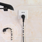 Self-Adhesive Cable Clips Organizer Drop Wire Holder Cord Management, Pack of 16 (3pcs) （White, black, and transparent）