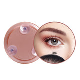 With Suction Cups Stick On With 10X Magnification Portable Travel Makeup 5.9Inch Travel With Suction Cups Magnification Portable