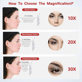 With Suction Cups Stick On With 10X Magnification Portable Travel Makeup 5.9Inch Travel With Suction Cups Magnification Portable