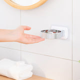 Hair Dryer Holder, Bathroom Hair Dryer Holder, Hair Care Tools Holder Wall Mount - Extra Large Rim (Silvery)