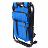 Backpack Chair Foleable Camping Fishing Stool with Cooler Insulated Bags Multifunction Hunting Backpack Chair Stool for Outdoor