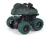 Dinosaur Truck Toys for Kids, 4 Pack Pull Back Vehicles Cars for Toddlers, Rotation 4 Wheels Drive Durable Friction Powered Push