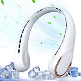 Portable Neck Fan, Bladeless Neck Fan,Battery Operated Neck Fan,Faster Cooling, Ultra Quiet, Suitable for Home, Office, Sports