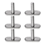 T Bolts for Kayak Track/Rail, Kayak Track Mount Accessories Screws 1 Inch Long, Kayak Hardware T-Slot Bolts 6 Pack