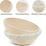 Bread Proofing Basket Cloth Liner, Proofing Basket Cover, Natural Rattan  Proofing Cloth,  25cm (Basket not Included)