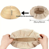Bread Proofing Basket Cloth Liner, Proofing Basket Cover, Natural Rattan  Proofing Cloth,  25cm (Basket not Included)