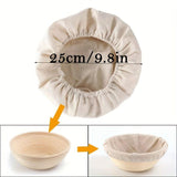 Bread Proofing Basket Cloth Liner, Proofing Basket Cover, Natural Rattan  Proofing Cloth,  25cm (Basket not Included)