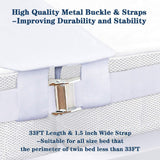 Thicken Memory Bed Gap Filler Adjustable Bed Bridge Mattress Connector with Strap for Bed,Storage Bag Included,for Guests Stayover