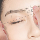 2pcs Pre Inked Microblading String Professional Eyebrow Ruler Thread Eyebrow Drawing Auxiliary Tool for Women Ladies Beginner
