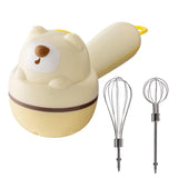 Electric Hand Mixer, Bear Shape Handheld Kitchen Blender, Kitchen Hand Mixer with 3 Speeds, lightweight Cordless Cake Mixer