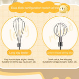 Electric Hand Mixer, Bear Shape Handheld Kitchen Blender, Kitchen Hand Mixer with 3 Speeds, lightweight Cordless Cake Mixer