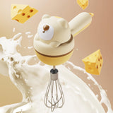 Electric Hand Mixer, Bear Shape Handheld Kitchen Blender, Kitchen Hand Mixer with 3 Speeds, lightweight Cordless Cake Mixer