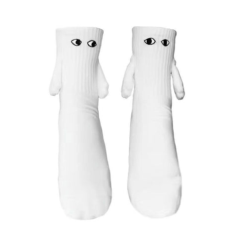 Hand in Hand Socks Friendship Socks Magnet, Magnetic Socks Hand Hold Friend Socks Magnet Holding Hand Couple Socks Big Eye