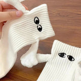 Hand in Hand Socks Friendship Socks Magnet, Magnetic Socks Hand Hold Friend Socks Magnet Holding Hand Couple Socks Big Eye