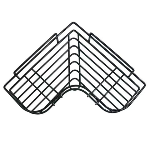 Dual Use Adhesive Or Screw Hook Metal Iron Wire Corner Shelf Storage Hanging Rack,Office Partition Corner Shelf,Bathroom Kitchen