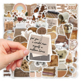 60 Pcs Vintage Stickers, Waterproof Scrapbook Aesthetic Sticker, Daily Planner, Water Bottles, Handbook Junk Diary Stickers