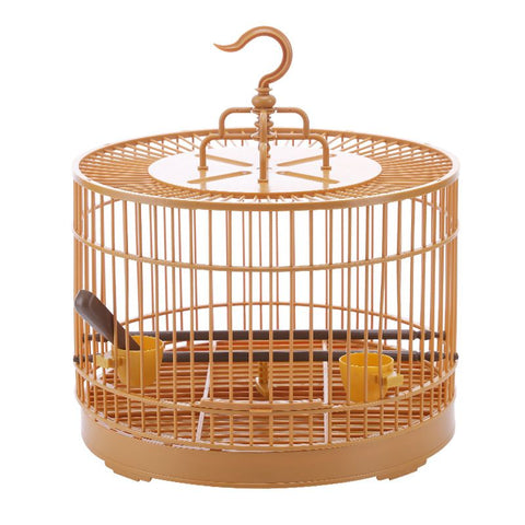 Small Bird Cage Bird Cage Plastic Round Bird Cage with Feeding Bowls and Standing Poles - Hanging Bird Cage for Parakeet Budgie In Australia - Darrahopens