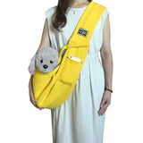 Small Pet Carriers Bag Dogs Carrier Sling Large Outgoing Bag for Cats Portable Travel Carrier Widen Strap Pet Sling Bags Pet Sling