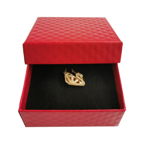 Necklace Earring Ring Box Gift Box,2 Pieces Square Cardboard Jewelry Gift Boxes,Cotton Filled Cardboard Paper Jewelry Box （2pcs） In Australia - Darrahopens
