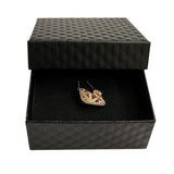 Necklace Earring Ring Box Gift Box,2 Pieces Square Cardboard Jewelry Gift Boxes,Cotton Filled Cardboard Paper Jewelry Box （2pcs）