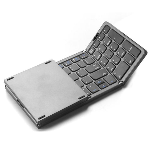 Foldable Bluetooth Keyboard, Wireless Folding Travel Keyboard with Number Pad, Portable Compact Rechargeable Keyboard In Australia - Darrahopens