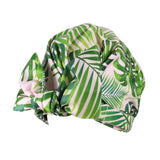 Cute Fashionable Waterproof Bathing Hat with Bowknot: Elastic Women's Sleep Shower Cap in Patterned Lightweight Design for Home