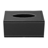 Tissue Box Cover, Leather Rectangle Waterproof Napkin Paper Towel Dispenser Holder for Countertop Home Office Car, Black In Australia - Darrahopens