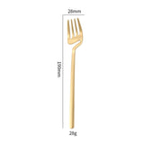 Hangable -Piece Silverware Set, Satin Finish Flatware Cutlery, Knives/Forks/Spoons Included, Dishwasher Safe (Matte Gold)