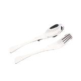 Titanium Cutlery Set, Lightweight Flatware, Modern Design, Dishwasher Safe, Service for
 Auxiliary Fork Spoon Self Eating